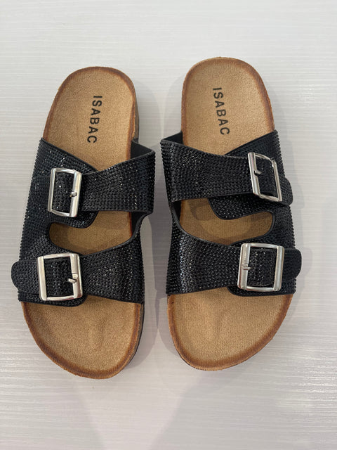 Isabac Bling Slides Black