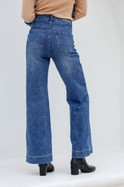 Wide Leg Jean Mid Blue