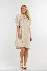 Bennett Dress Almond