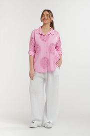 Broderie Shirt Pink