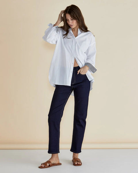 Claire Classic Shirt White