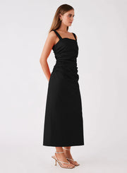 Drift Midi Dress Black