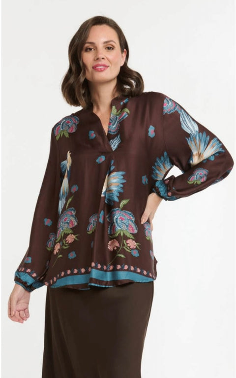 Parrot Blouse Choc