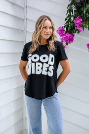 Good Vibes Tee Black