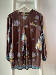 Parrot Blouse Choc