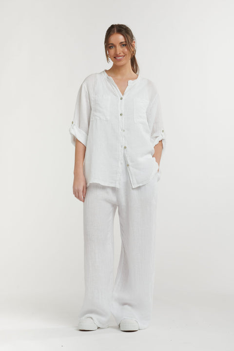 Linen Shirt White