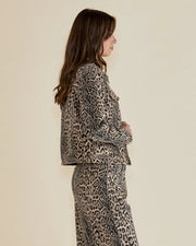 Luca Denim Jacket Leopard