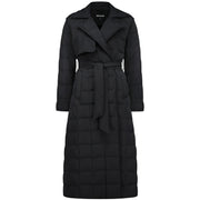 Maisey Stretch Down Trench Coat Black