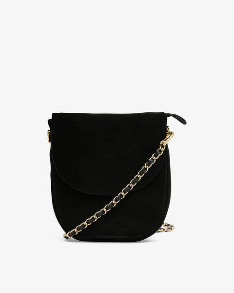 Phoebe Pouch Black Suede