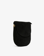 Phoebe Pouch Black Suede