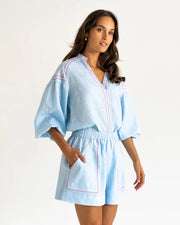 Sardinia Blouse Sky Blue